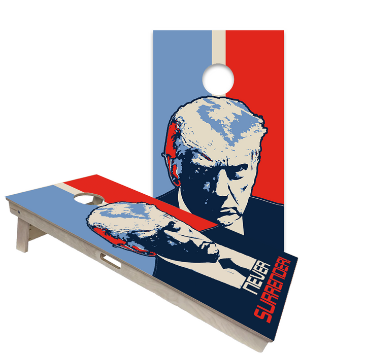 World Series of Cornhole Official 2' x 4' Professional Cornhole Board Runway 2402P - Never Surrender