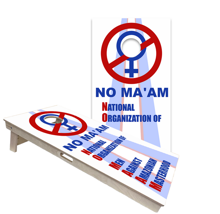 World Series of Cornhole Official 2' x 4' Professional Cornhole Board Runway 2402P - NO MA'AM