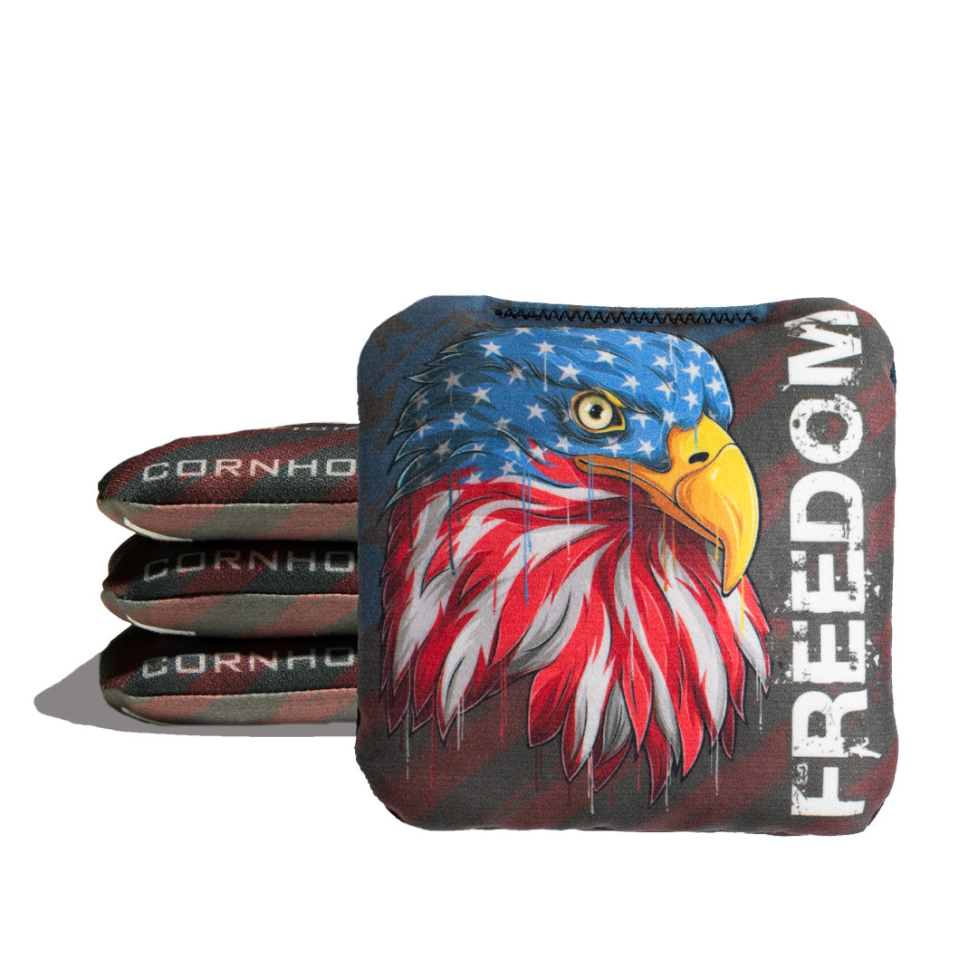 6-IN Professional Cornhole Bag Rapter - American Eagle Drip
