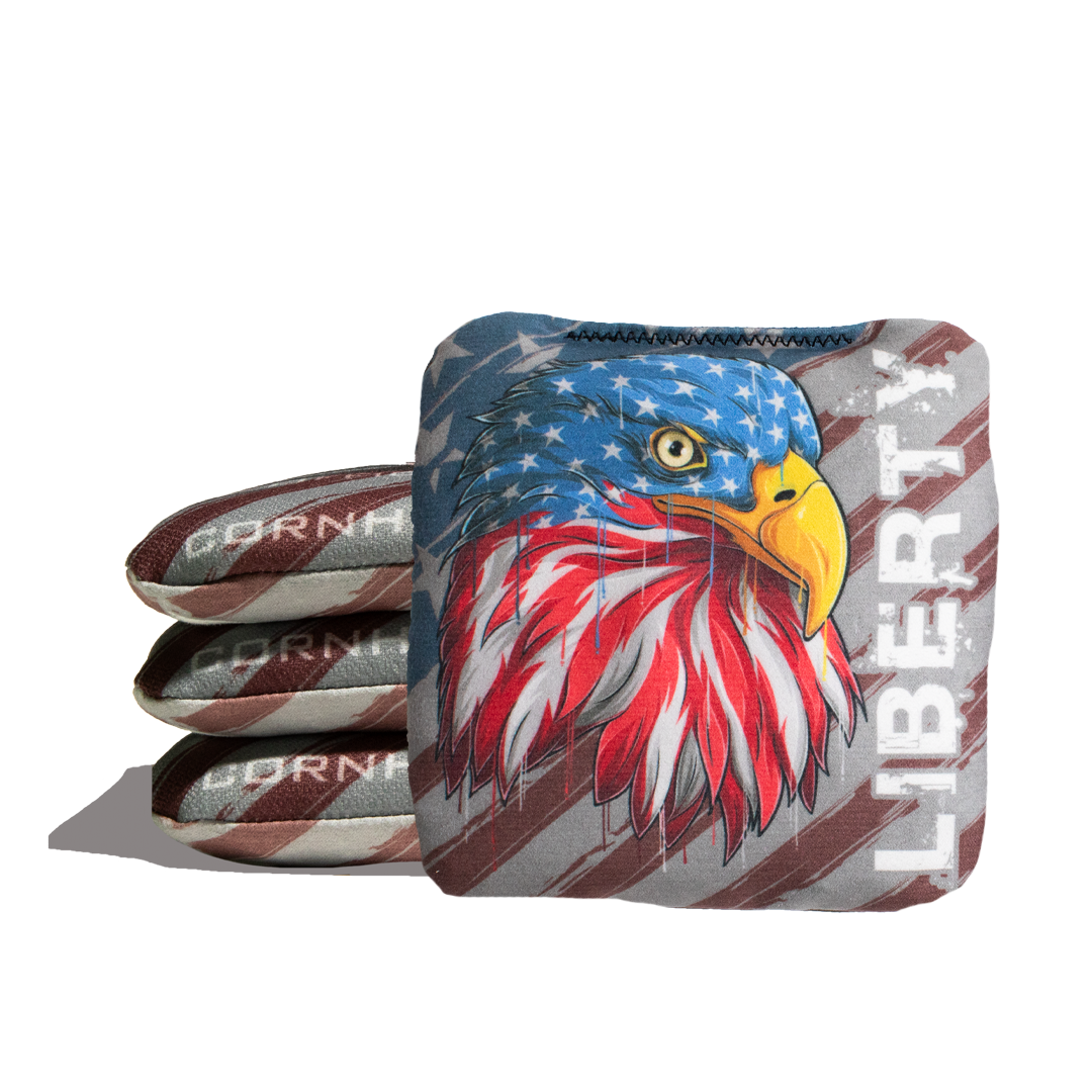 6-IN Professional Cornhole Bag Rapter - American Eagle Drip