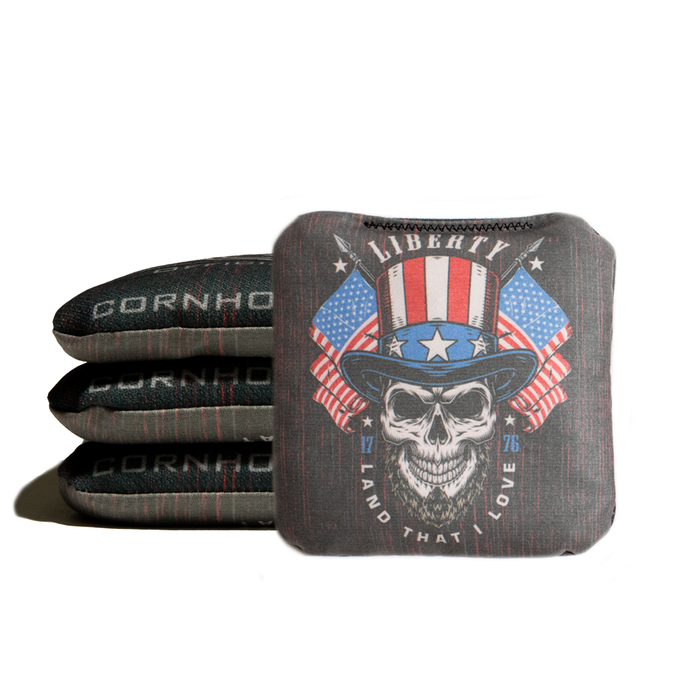 Land that I Love Skull - 6 Inch WSOC Official Pro Cornhole Bags