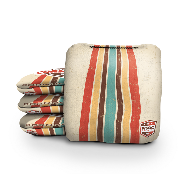 Retro Stripes - 6 Inch WSOC Official Pro Cornhole Bags