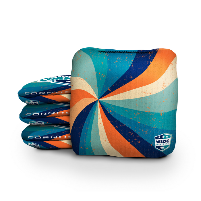 Retro Swirl - 6 Inch WSOC Official Pro Cornhole Bags