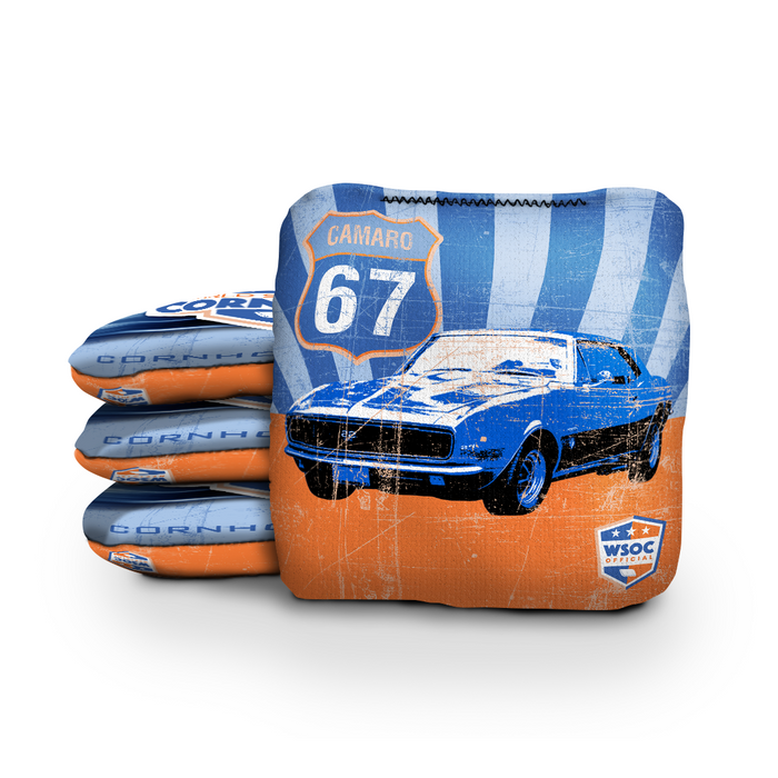 1967 Camaro Blue - 6 Inch WSOC Official Pro Cornhole Bags