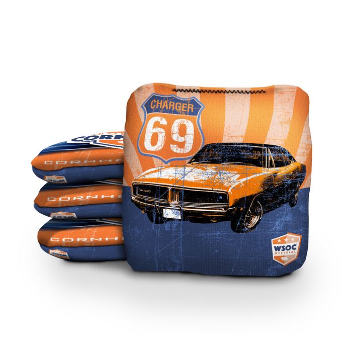 1969 Charger Orange - 6 Inch WSOC Official Pro Cornhole Bags