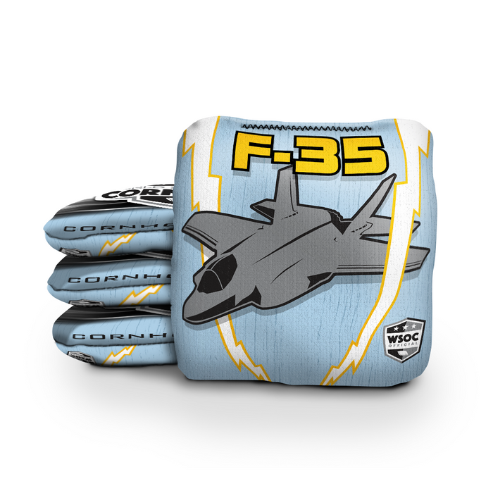 F-35 Blue - 6 Inch WSOC Official Pro Cornhole Bags
