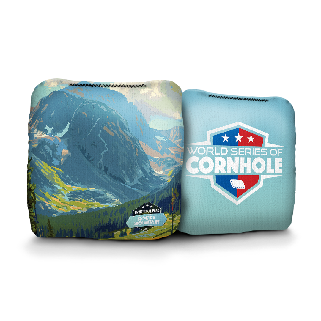 World Series of Cornhole 6-IN Professional Cornhole Bag Rapter - National Park - Rocky Mountain