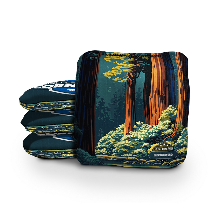 World Series of Cornhole 6-IN Professional Cornhole Bag Rapter - Redwood National Park