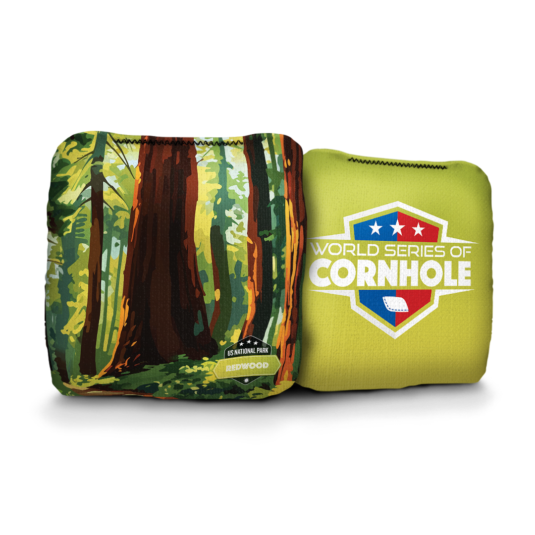 World Series of Cornhole 6-IN Professional Cornhole Bag Rapter - National Park - Redwood