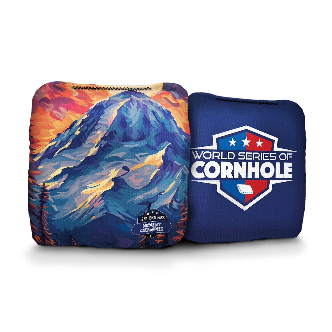 World Series of Cornhole 6-IN Professional Cornhole Bag Rapter - National Park - Mt. Olympus