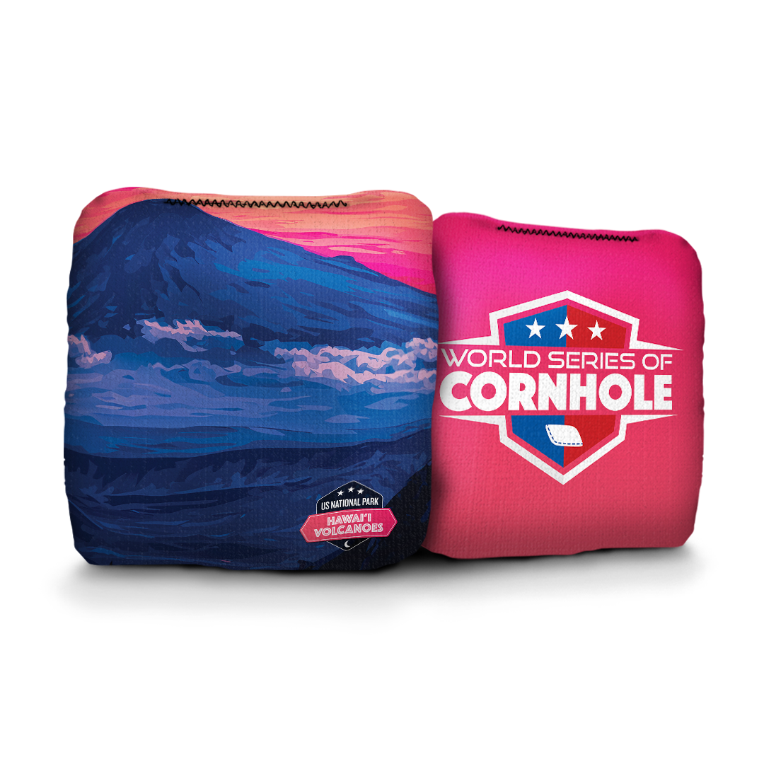 World Series of Cornhole 6-IN Professional Cornhole Bag Rapter - National Park - Hawaii Volcanoes
