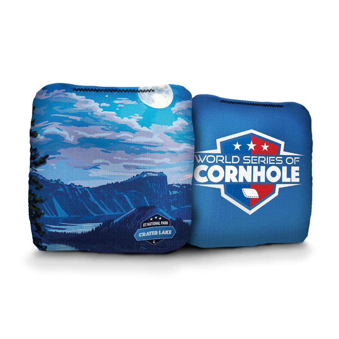 World Series of Cornhole 6-IN Professional Cornhole Bag Rapter - National Park - Crater Lake