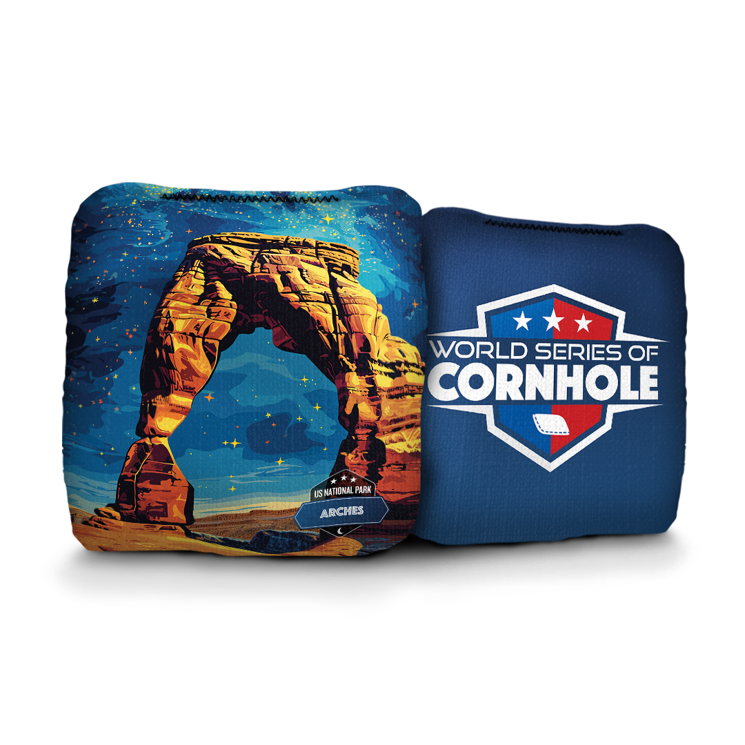 World Series of Cornhole 6-IN Professional Cornhole Bag Rapter - National Park - Arches