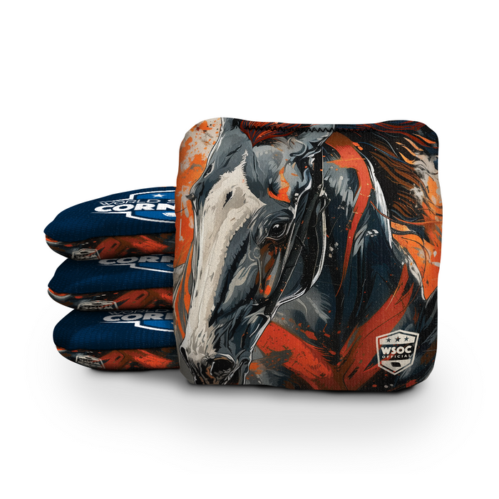 World Series of Cornhole 6-IN Professional Cornhole Bag Rapter - Denver Broncos