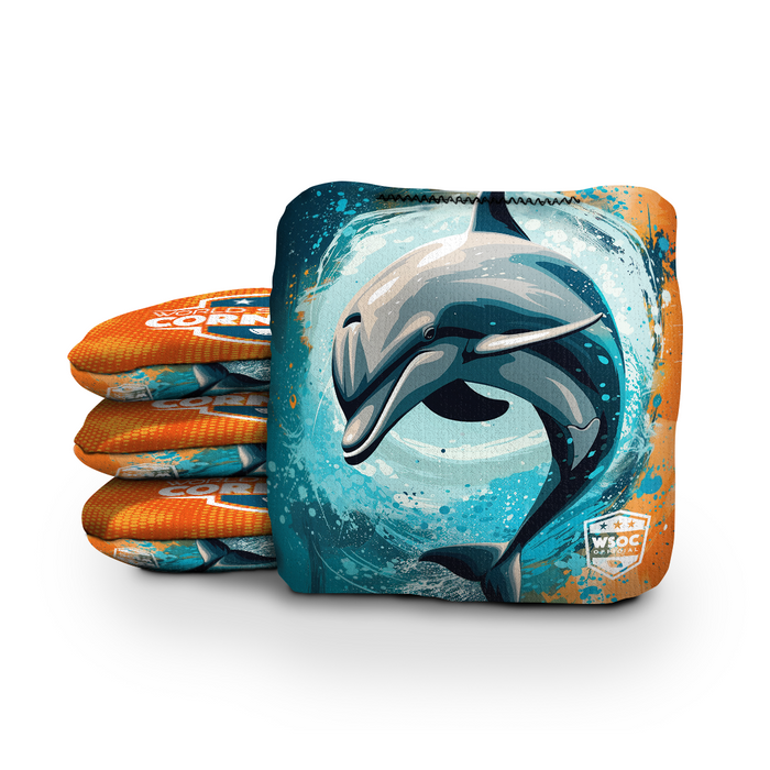 Miami Dolphins - 6 Inch WSOC Official Pro Cornhole Bags