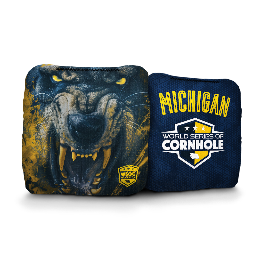 World Series of Cornhole 6-IN Professional Cornhole Bag Rapter - Michigan