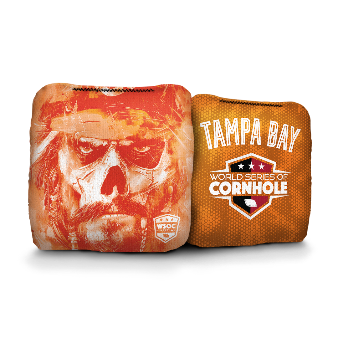 World Series of Cornhole Official 6-IN Professional Cornhole Bag Rapter - Tampa Bay