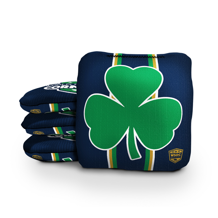 Notre Dame Fighting Irish Shamrocks - 6 Inch WSOC Official Pro Cornhole Bags