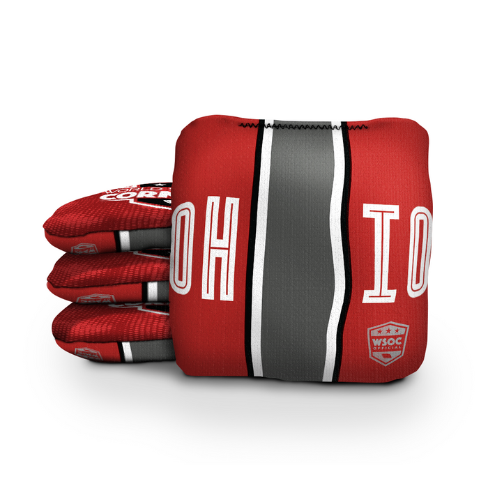 World Series of Cornhole 6-IN Professional Cornhole Bag Rapter - Ohio State Buckeyes