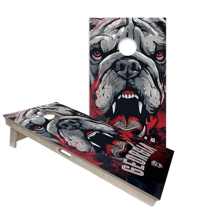World Series of Cornhole Official 2' x 4' Professional Cornhole Board Runway 2402P - Georgia Bulldogs