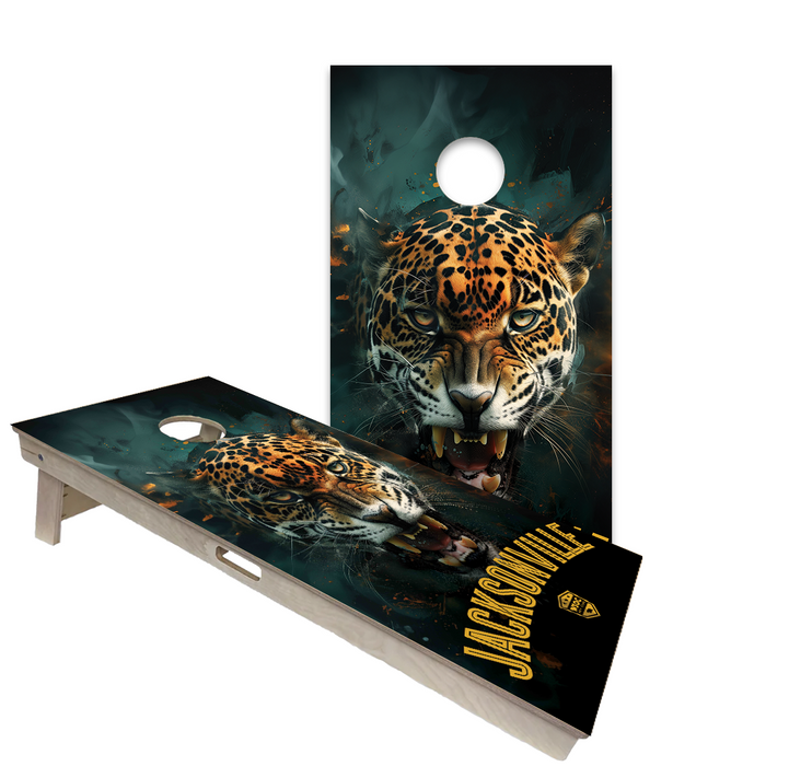 World Series of Cornhole Official 2' x 4' Professional Cornhole Board Runway 2402P - Jacksonville Jaguars