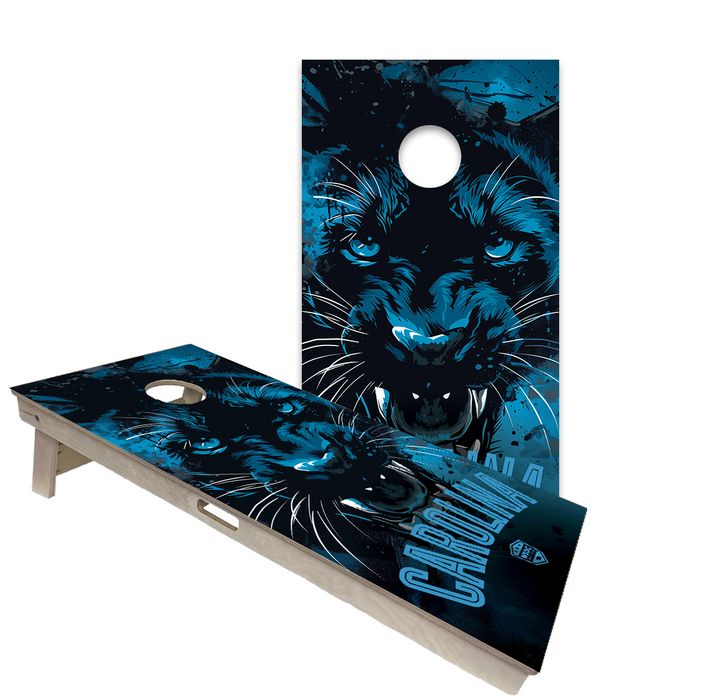 World Series of Cornhole Official 2' x 4' Professional Cornhole Board Runway 2402P - Carolina Panthers