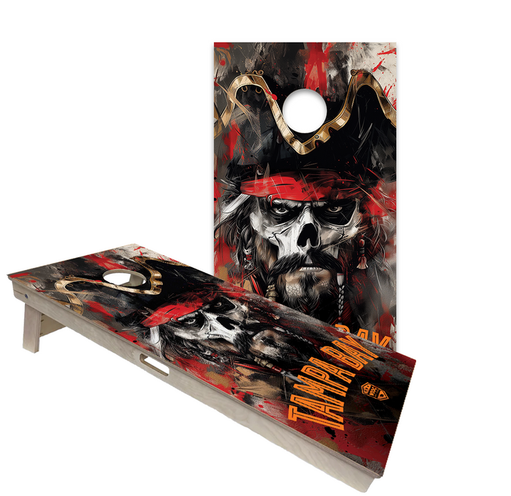 World Series of Cornhole Official 2' x 4' Professional Cornhole Board Runway 2402P - Tampa Bay Buccaneers