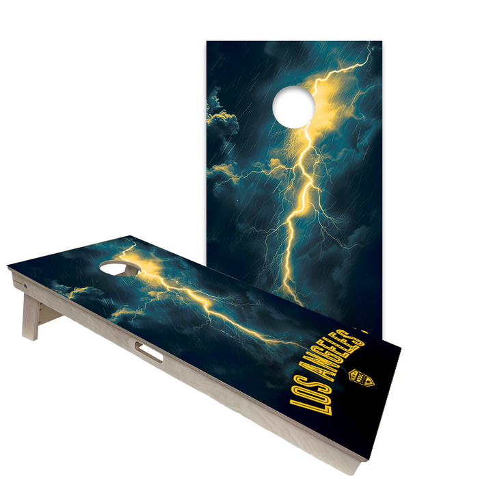 World Series of Cornhole Official 2' x 4' Professional Cornhole Board Runway 2402P - Los Angeles Chargers