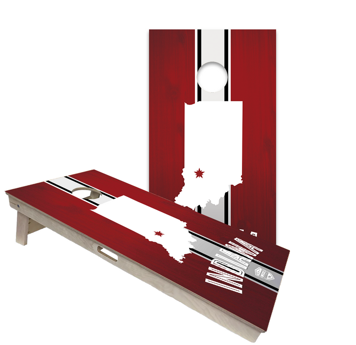 World Series of Cornhole Official 2' x 4' Professional Cornhole Board Runway 2402P - Indiana Hoosiers