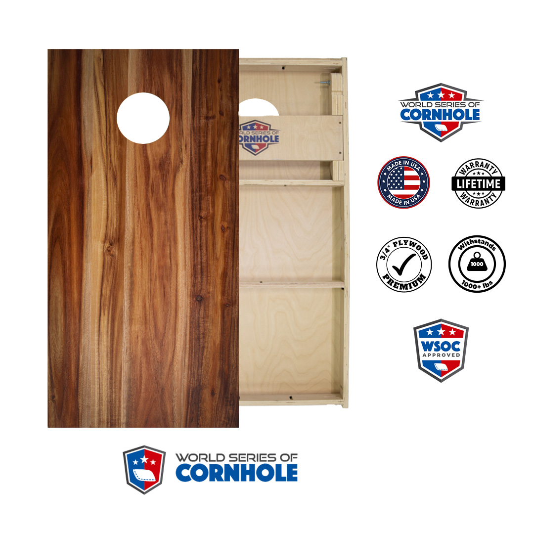 World Series of Cornhole Official 2' x 4' Professional Cornhole Board Runway 2402P - Wood Finish