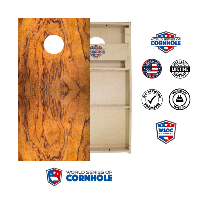 World Series of Cornhole Official 2' x 4' Professional Cornhole Board Runway 2402P - Wood Finish