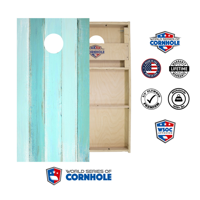 World Series of Cornhole Official 2' x 4' Professional Cornhole Board Runway 2402P - Coastal Wood Plank