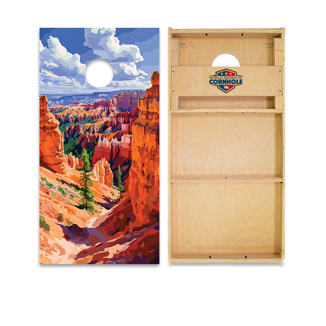 World Series of Cornhole Official 2' x 4' Professional Cornhole Board Runway 2402P - National Park -  Bryce Canyon