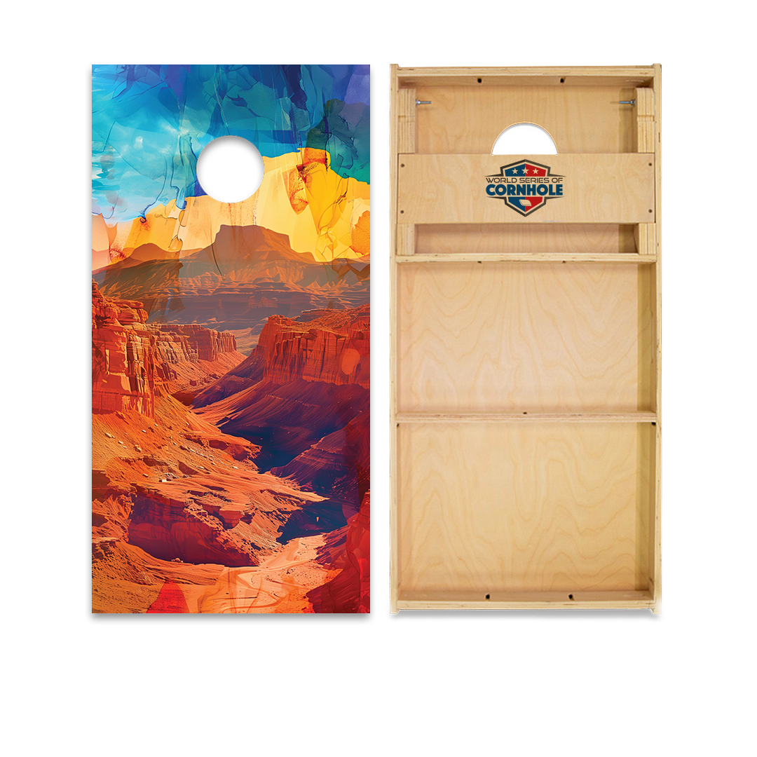 World Series of Cornhole Official 2' x 4' Professional Cornhole Board Runway 2402P - National Park - Capitol Reef