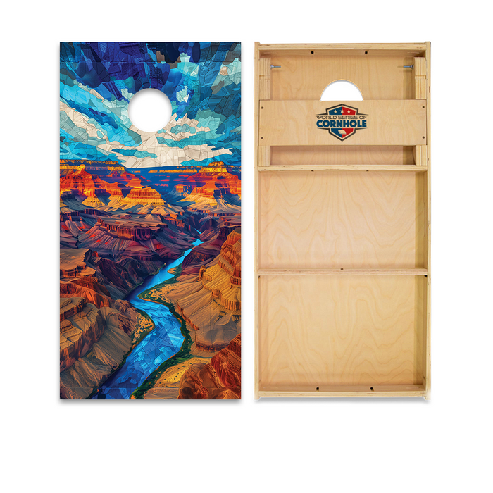 World Series of Cornhole Official 2' x 4' Professional Cornhole Board Runway 2402P - Grand Canyon National Park
