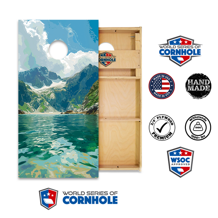 World Series of Cornhole Official 2' x 4' Professional Cornhole Board Runway 2402P - Kenai Fjords National Park