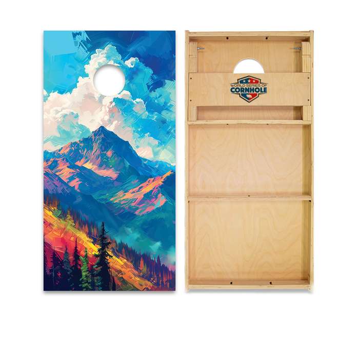 World Series of Cornhole Official 2' x 4' Professional Cornhole Board Runway 2402P - Mt. Olympus National Park