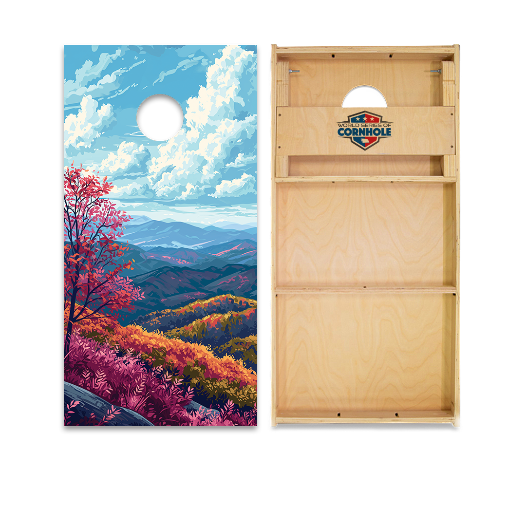 World Series of Cornhole Official 2' x 4' Professional Cornhole Board Runway 2402P - National Park - Shenandoah