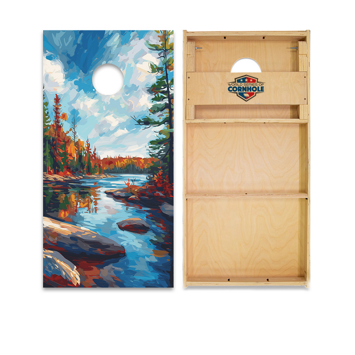 World Series of Cornhole Official 2' x 4' Professional Cornhole Board Runway 2402P - Voyageurs National Park