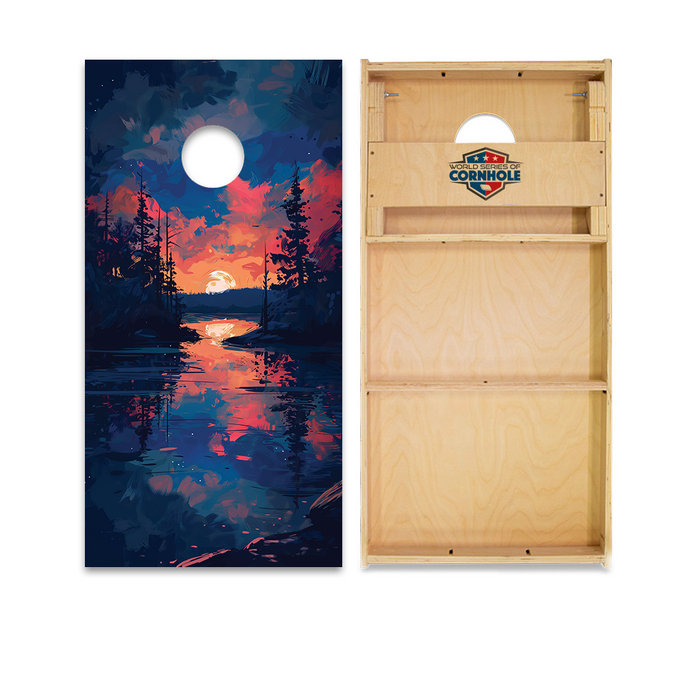 World Series of Cornhole Official 2' x 4' Professional Cornhole Board Runway 2402P - Acadia National Park