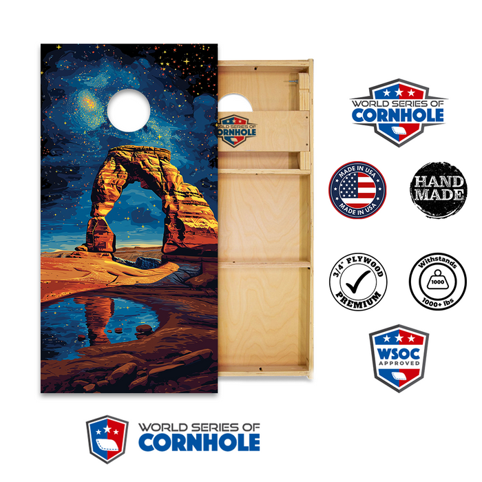 World Series of Cornhole Official 2' x 4' Professional Cornhole Board Runway 2402P - Arches National Park
