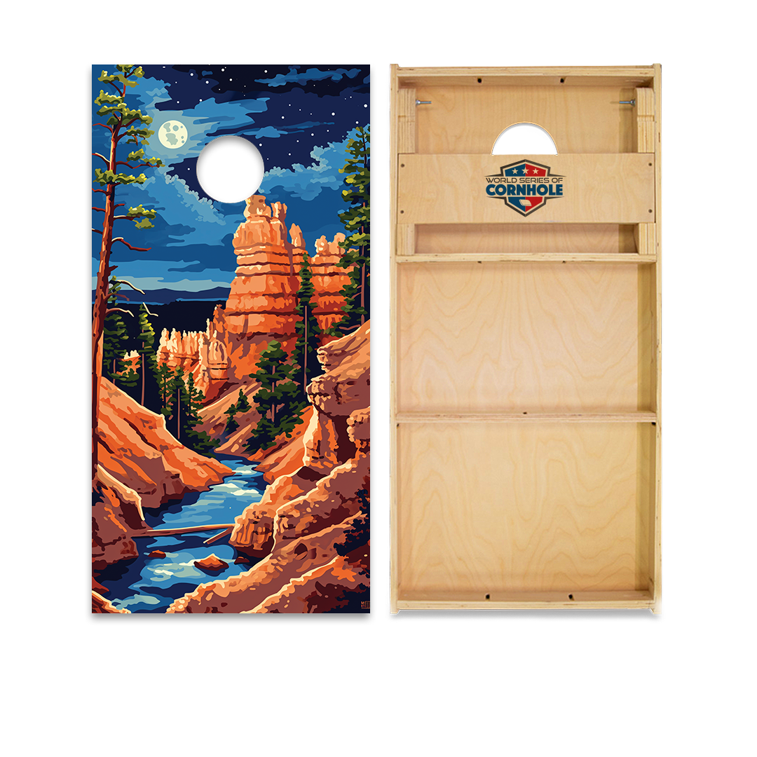 World Series of Cornhole Official 2' x 4' Professional Cornhole Board Runway 2402P - National Park -  Bryce Canyon