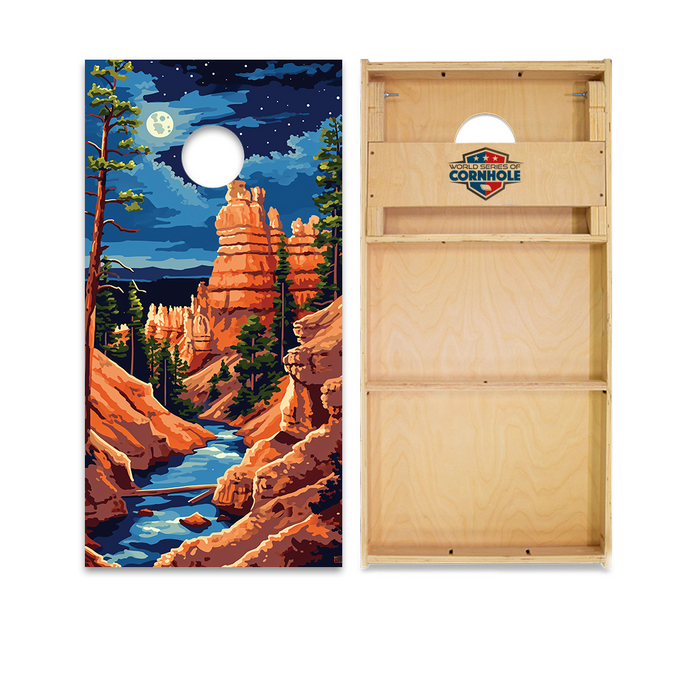 World Series of Cornhole Official 2' x 4' Professional Cornhole Board Runway 2402P - Bryce Canyon National Park