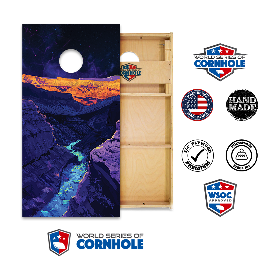 World Series of Cornhole Official 2' x 4' Professional Cornhole Board Runway 2402P - National Park - Capitol Reef