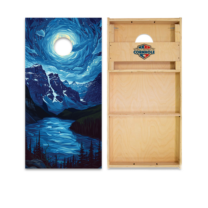 World Series of Cornhole Official 2' x 4' Professional Cornhole Board Runway 2402P - Glacier National Park