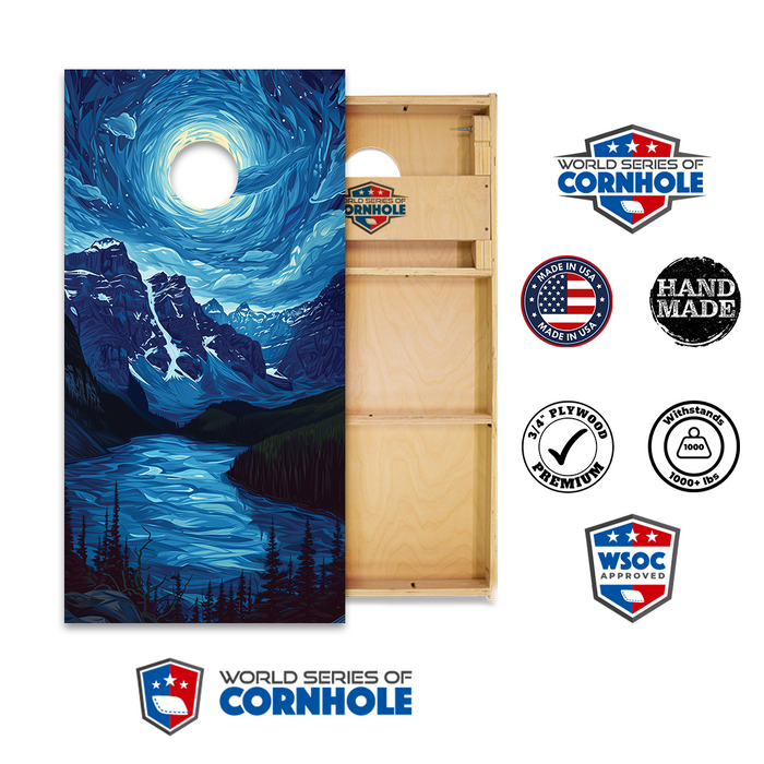 World Series of Cornhole Official 2' x 4' Professional Cornhole Board Runway 2402P - Glacier National Park
