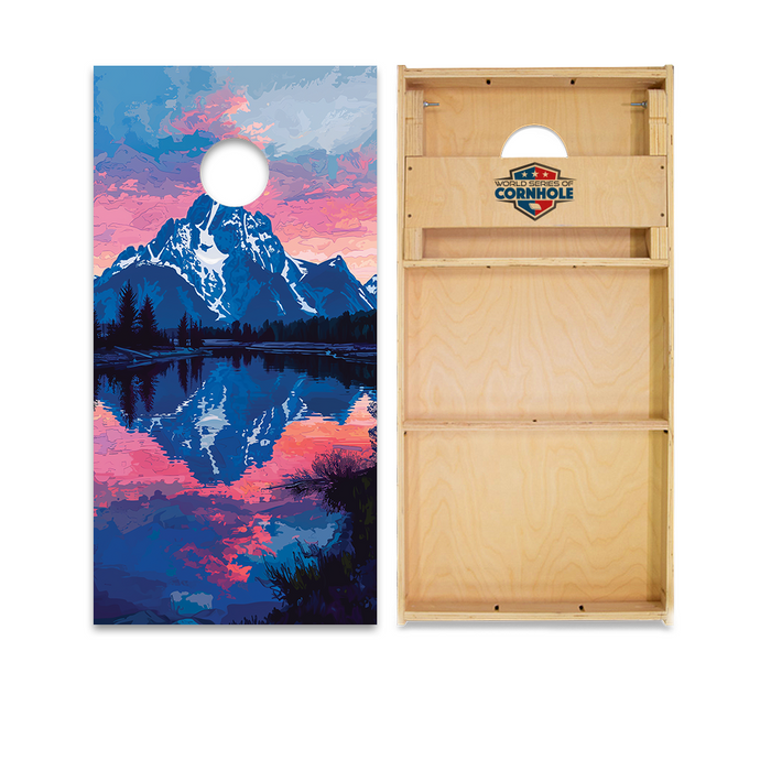 World Series of Cornhole Official 2' x 4' Professional Cornhole Board Runway 2402P - Grand Teton National Park