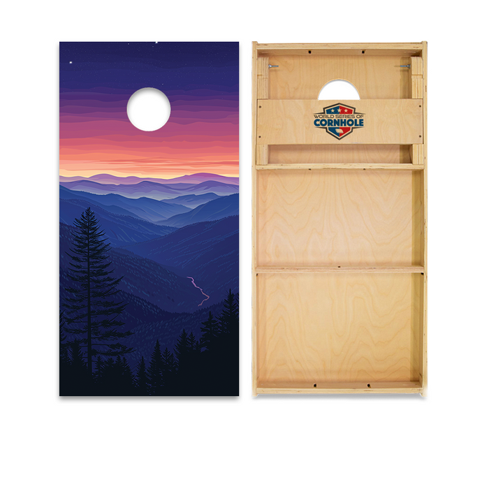 World Series of Cornhole Official 2' x 4' Professional Cornhole Board Runway 2402P - Great Smoky Mountains National Park