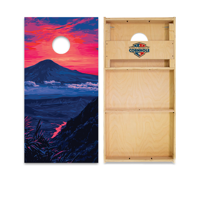 World Series of Cornhole Official 2' x 4' Professional Cornhole Board Runway 2402P - Hawaii Volcanoes National Park