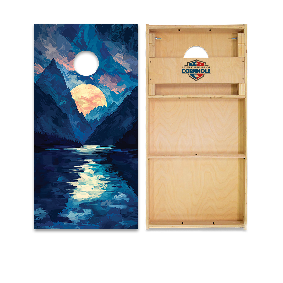 World Series of Cornhole Official 2' x 4' Professional Cornhole Board Runway 2402P - National Park - Kenai Fjords